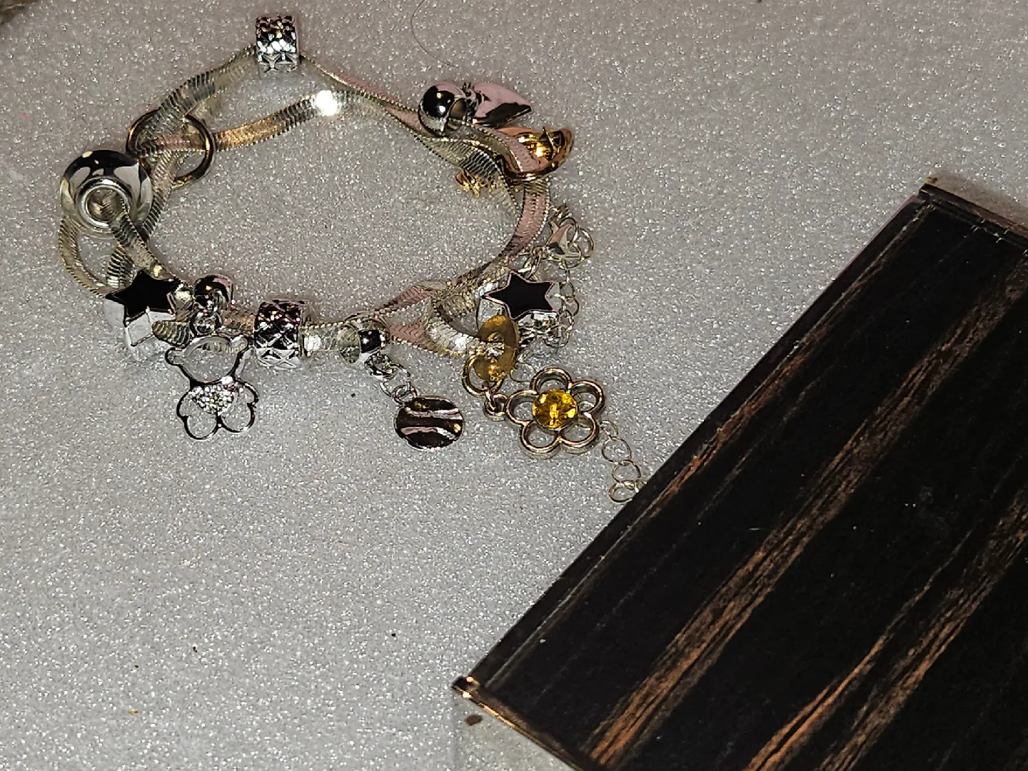 WP Jewelry Gold Heart Locket Necklace & Charm Bracelet image indicator(7)