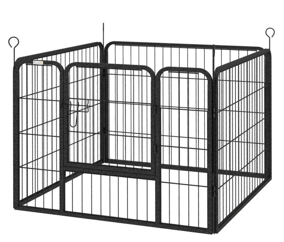 PawHut Dog Playpen - Black - photo 3