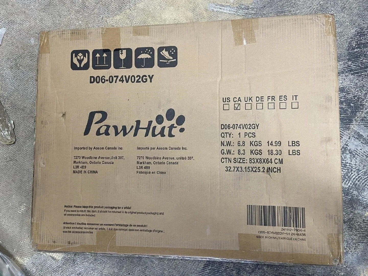 PawHut Dog Playpen - Black image indicator(4)