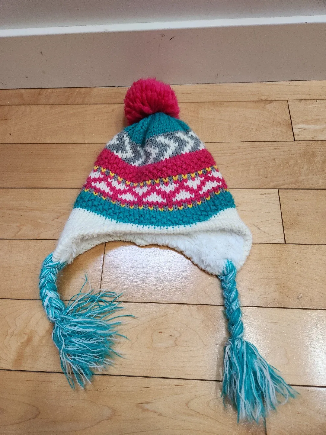 Mountain Warehouse Patterned Stripe Knit Kids Winter Hat