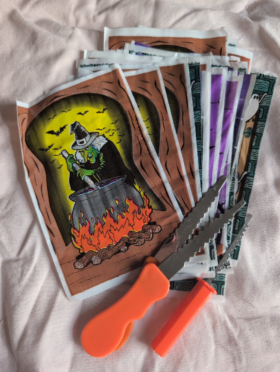 Halloween Treat Bags & Knife