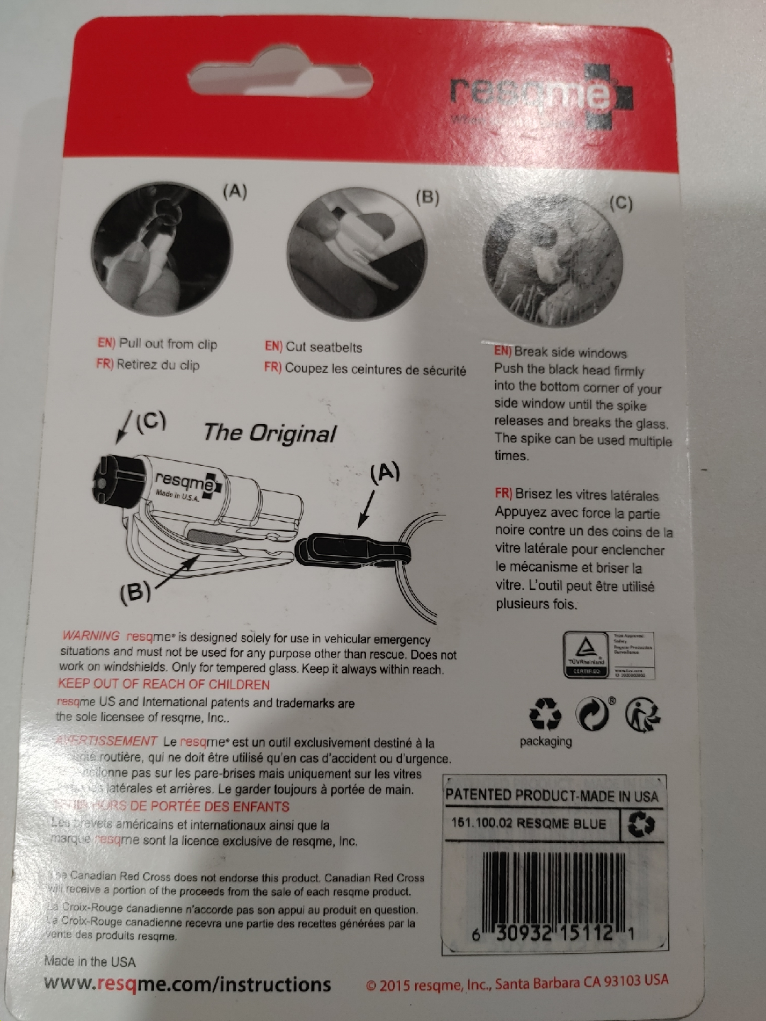 🧡RESQME LIFESAVER TOOL FOR EMERGENCIES BRAND NEW - photo 2