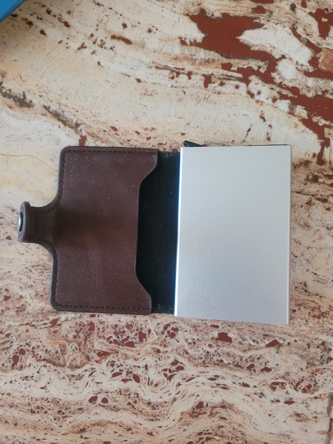 Brown Leather RFID Blocking Card Holder🥕 - photo 2