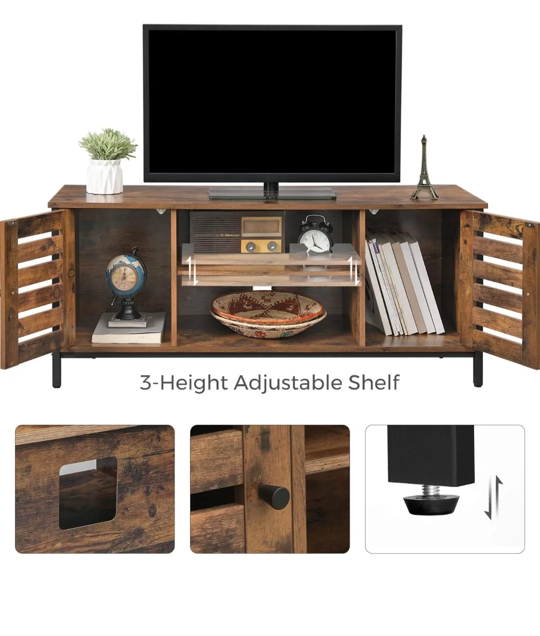 Rustic Brown TV Stand - Fits Up to 50" TVs - New in Box! image indicator(2)