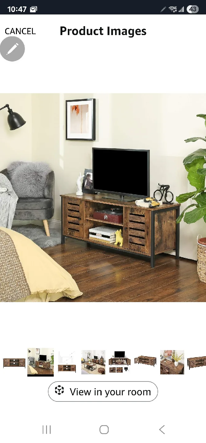Rustic Brown TV Stand - Fits Up to 50" TVs - New in Box! image indicator(5)