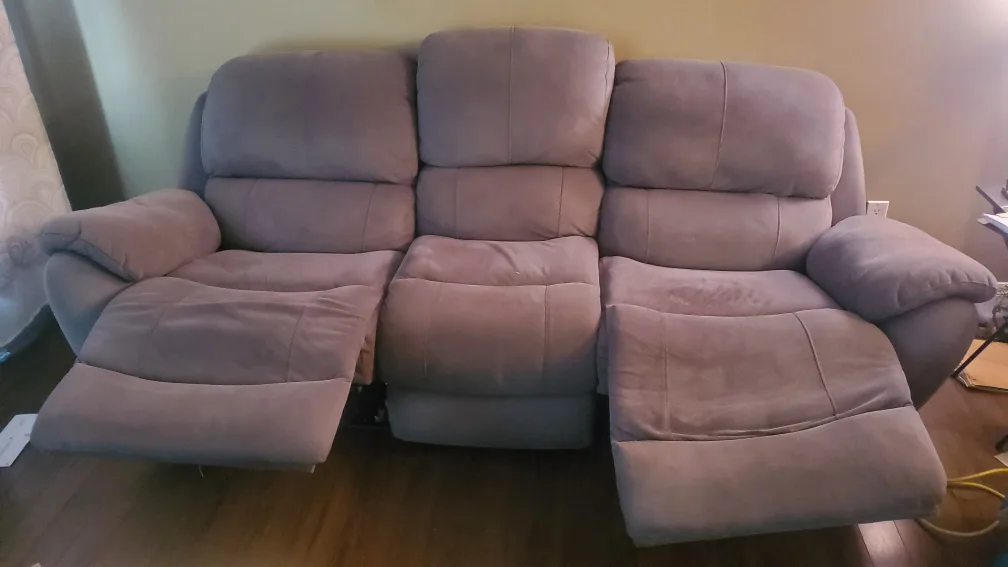 3-Seat Reclining Sofa - Grey image indicator(3)