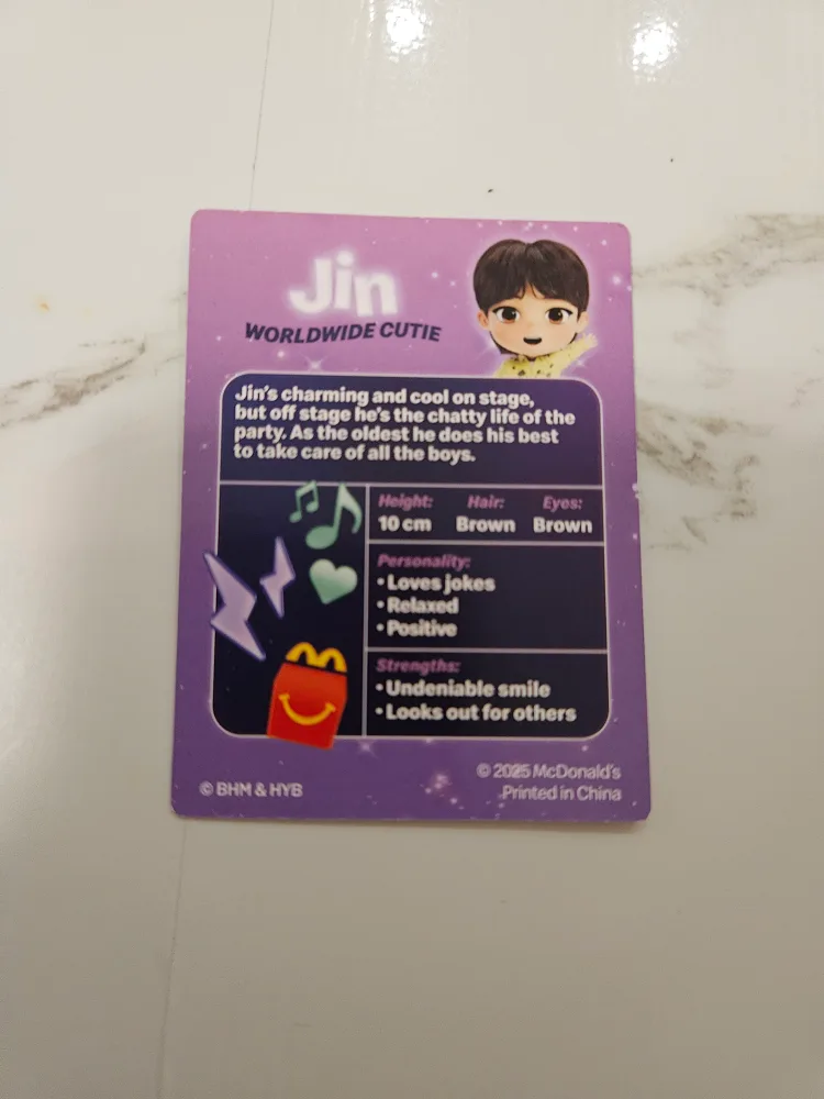 McDonald's TinyTAN Jin Figure image indicator(4)