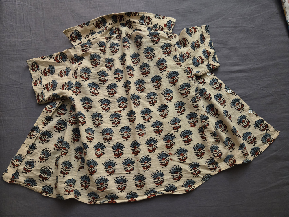 Floral Print Cotton Shirt - Size 24 (3 to 5 Years) - photo 2