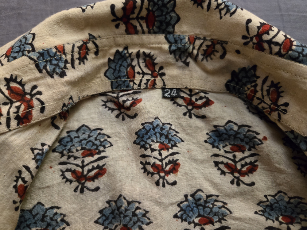 Floral Print Cotton Shirt - Size 24 (3 to 5 Years) - photo 3