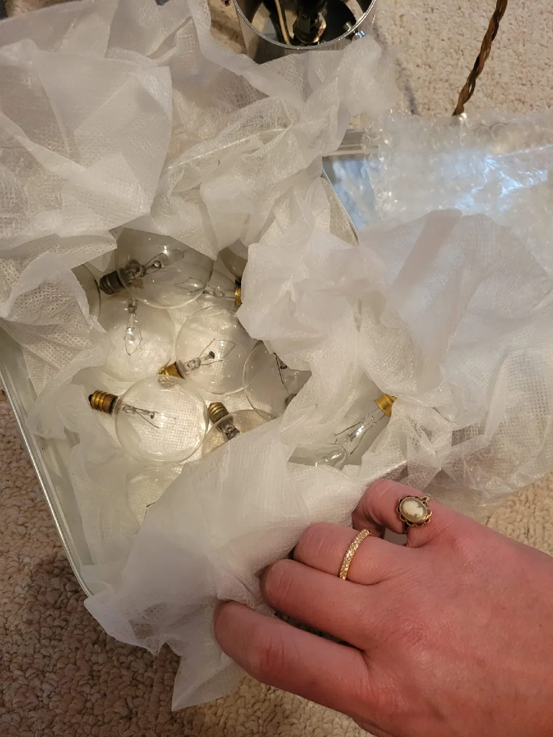 Modern Chrome Chandelier with Glass Shades image indicator(6)