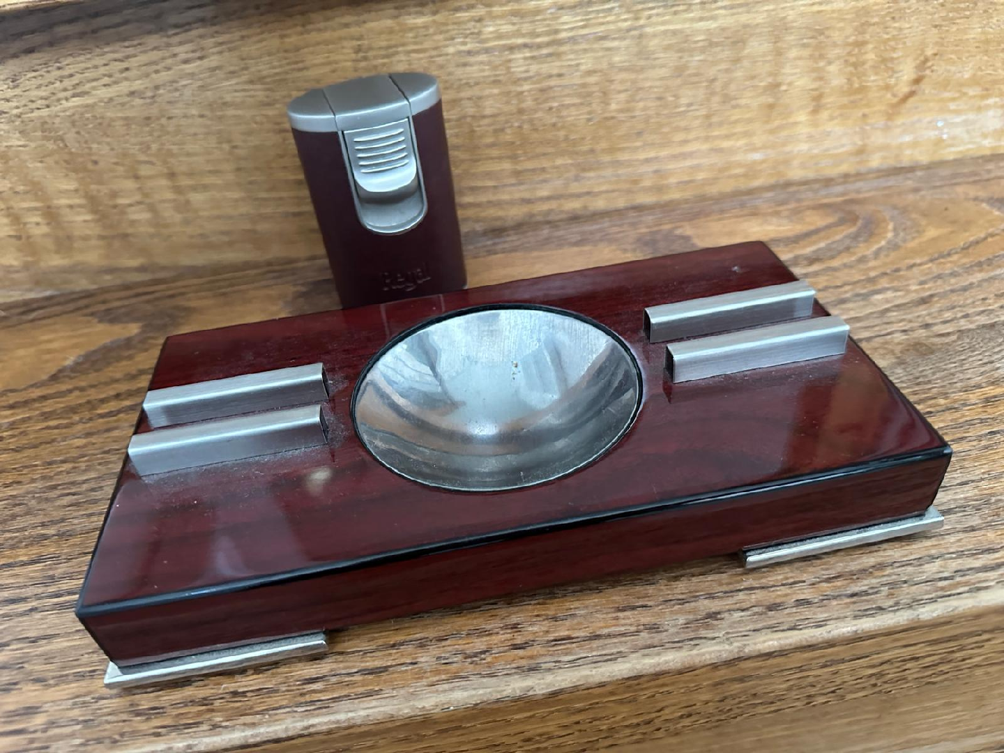 Cigar Ashtray and Lighter Set - photo 2