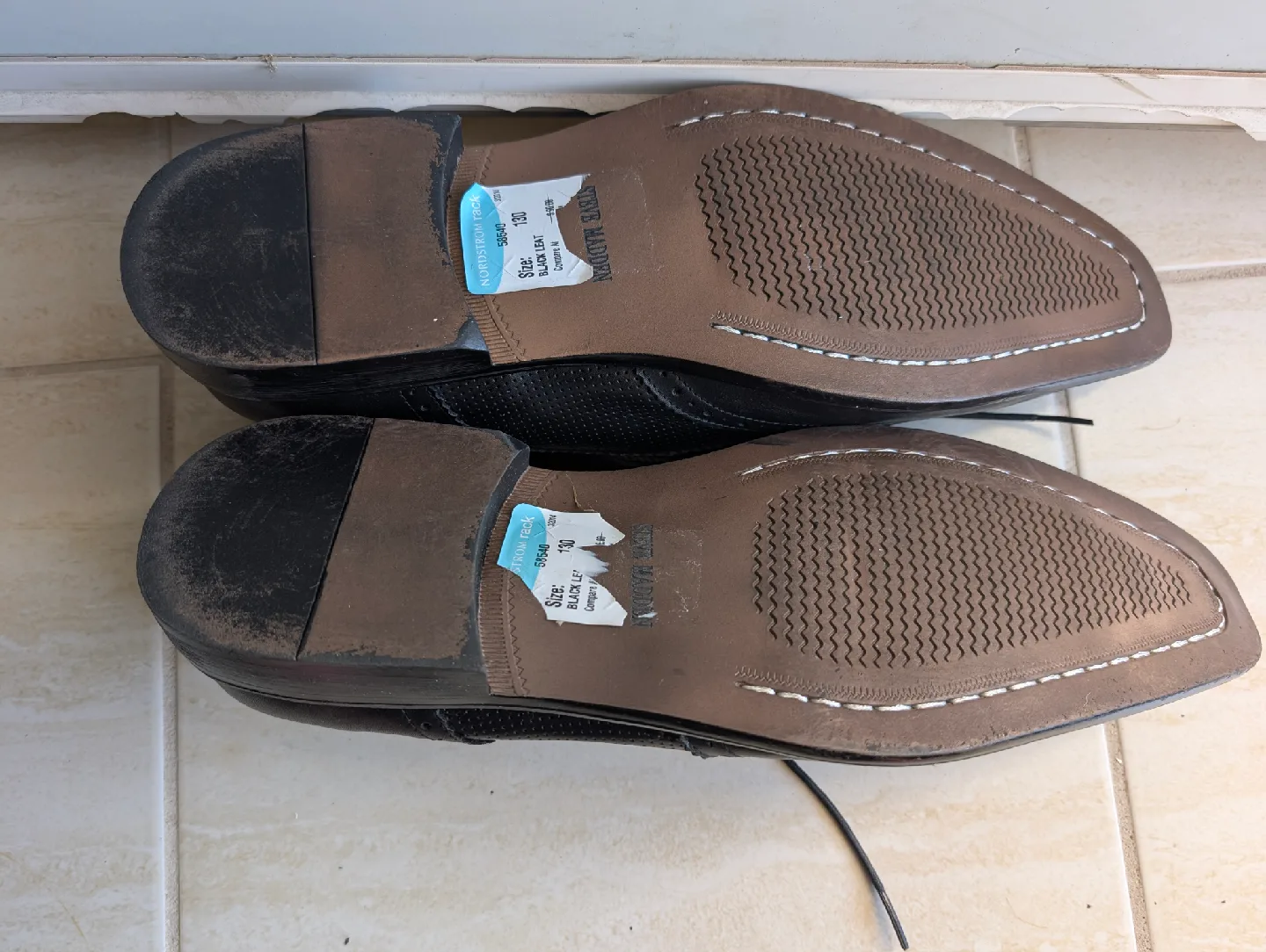 Steve Madden P-Lander Black Leather Dress Shoes - Size 13 image indicator(4)