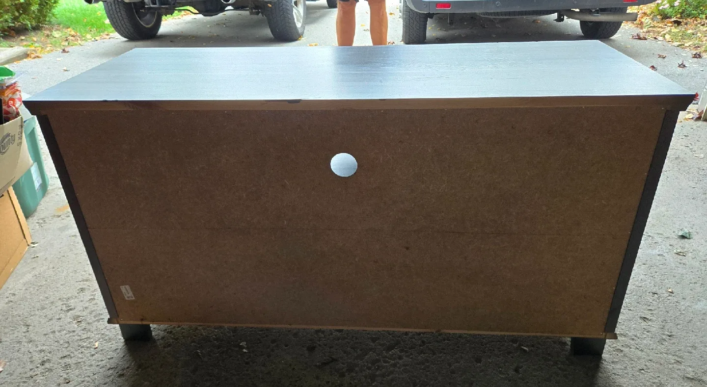 Dark Brown Wood TV Stand image indicator(5)