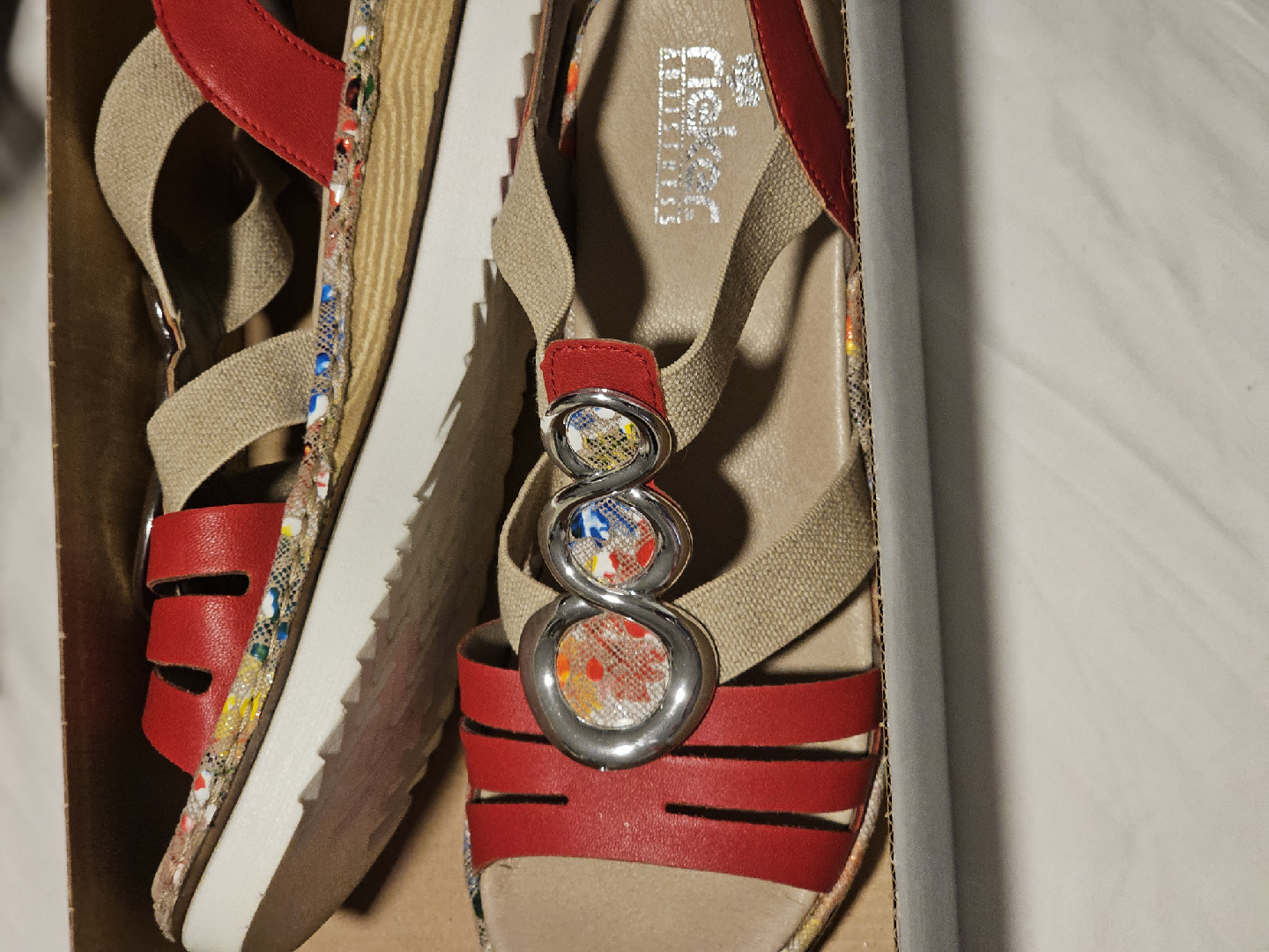 Rieker Antistress Sandals, Size 8, Red - photo 2