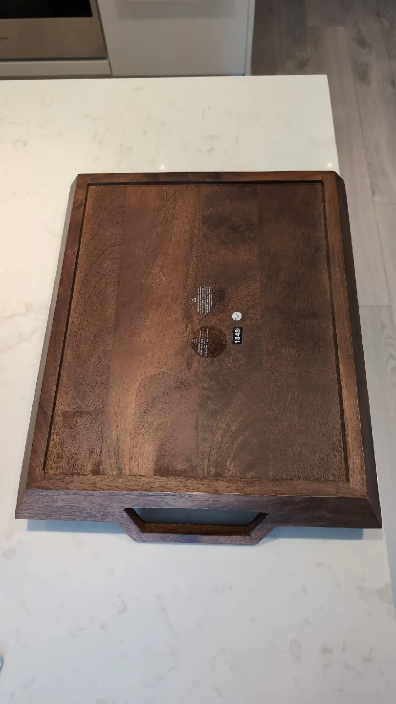 Wood Handled Serving Tray image indicator(3)