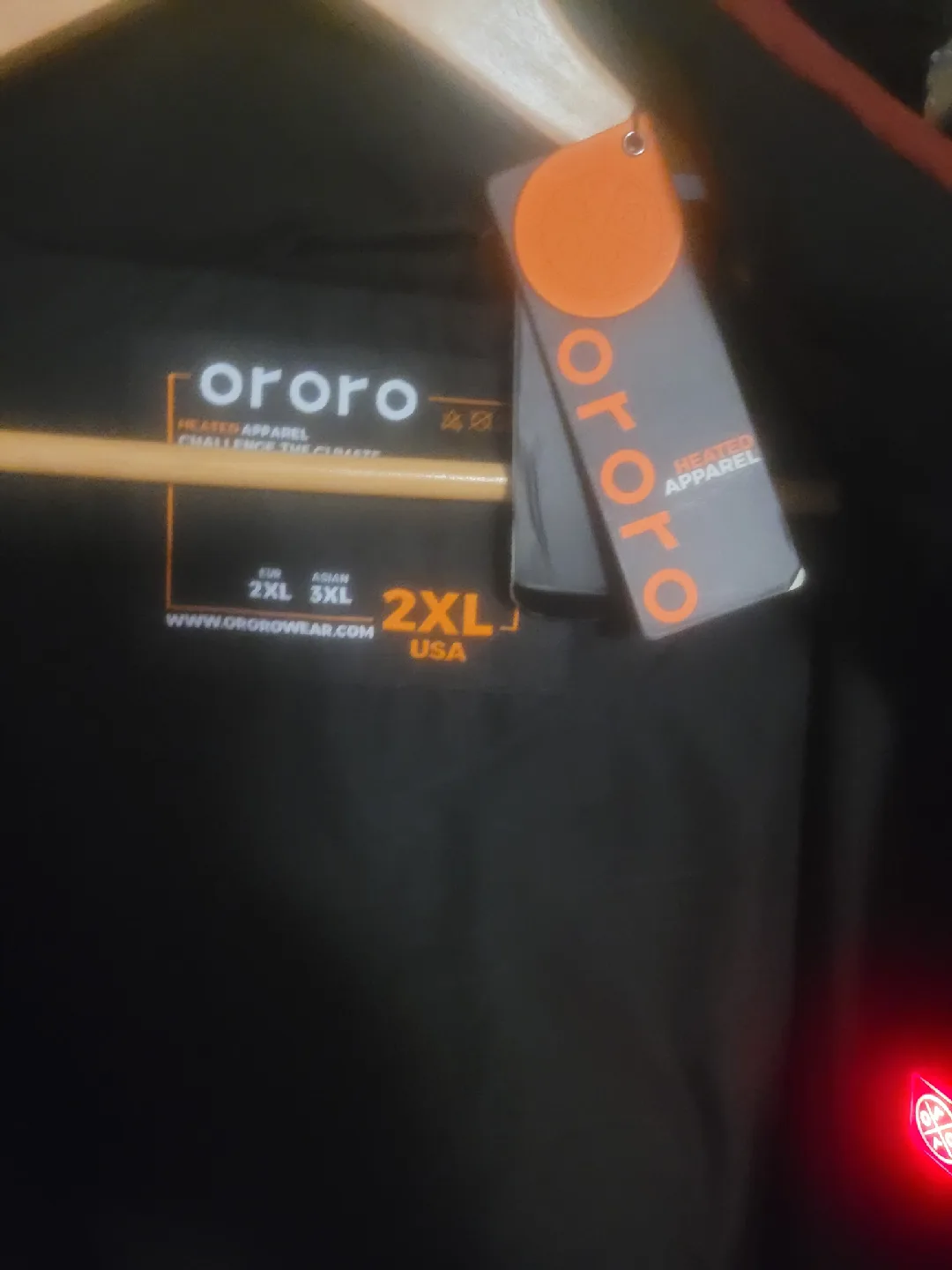 ORORO Heated Parka - Burgundy - Size M image indicator(9)