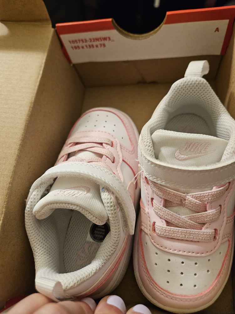 Nike Court Borough Low Recraft Size 6c - Pink/White - photo 2