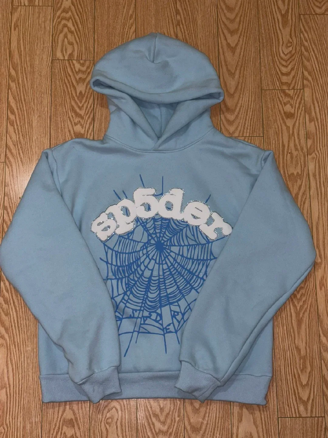 Real Sp5der Hoodie - Size S - Light Blue image indicator(2)