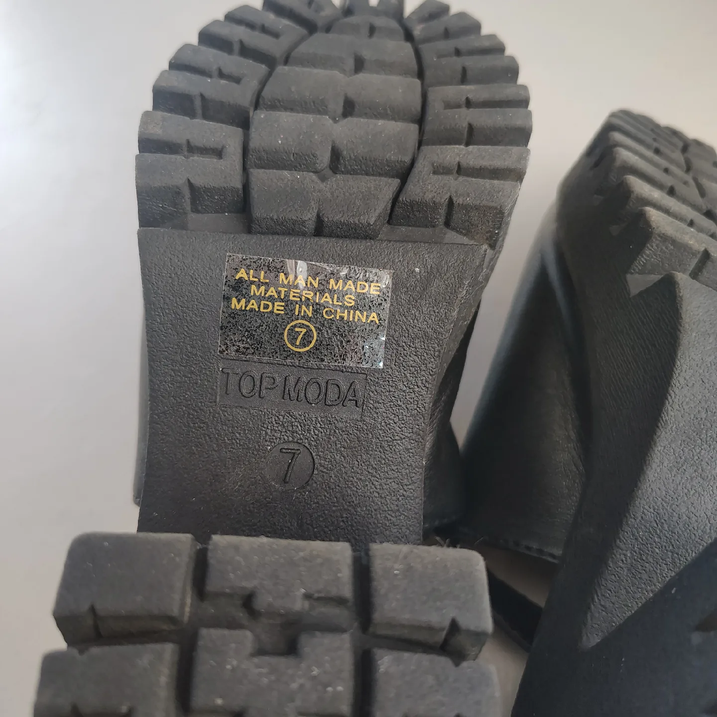 Top Moda Black Heeled Sandals - Size 7 image indicator(5)