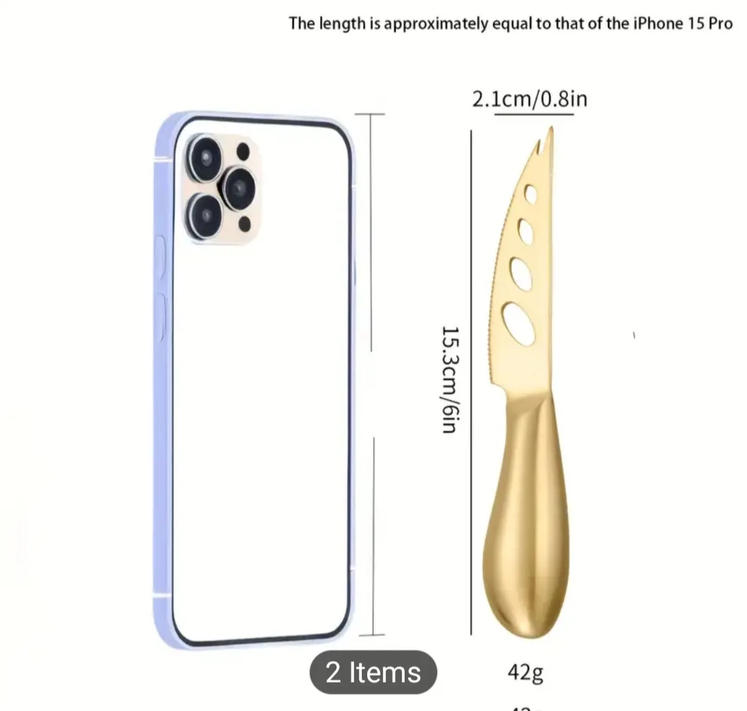 Gold Cheese Knife Set - New image indicator(3)