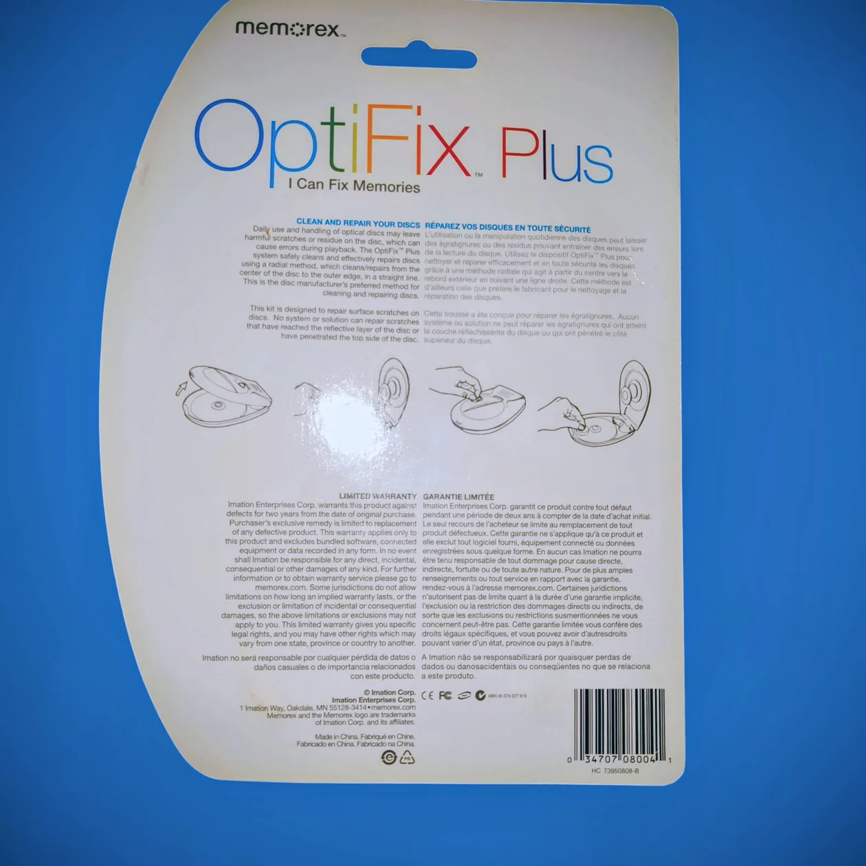 Rare! Sealed Opti-Fix Plus Disc Repair Kit! image indicator(2)