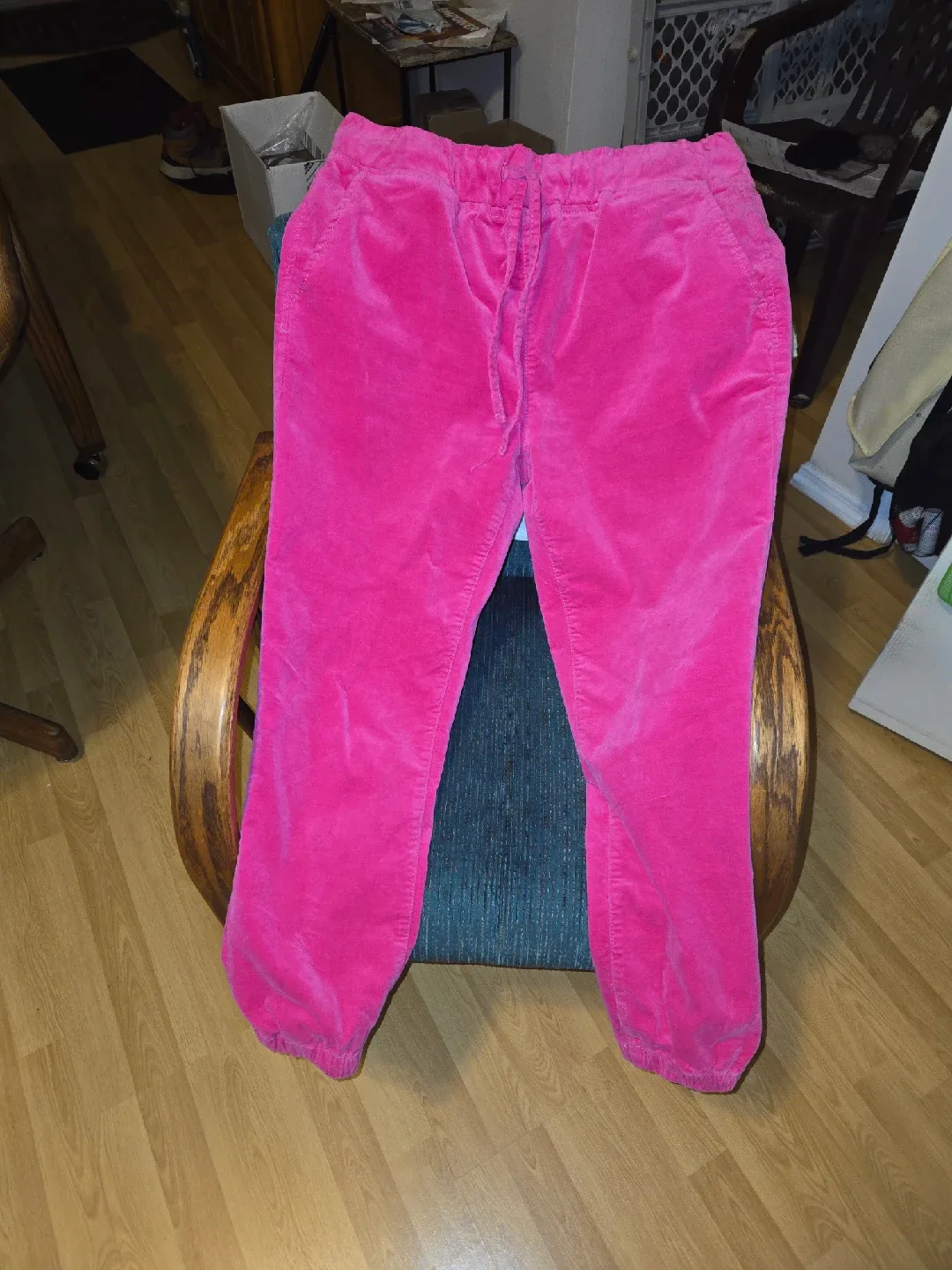 Tinseltown Pink Velvet Pants - Size M image indicator(3)