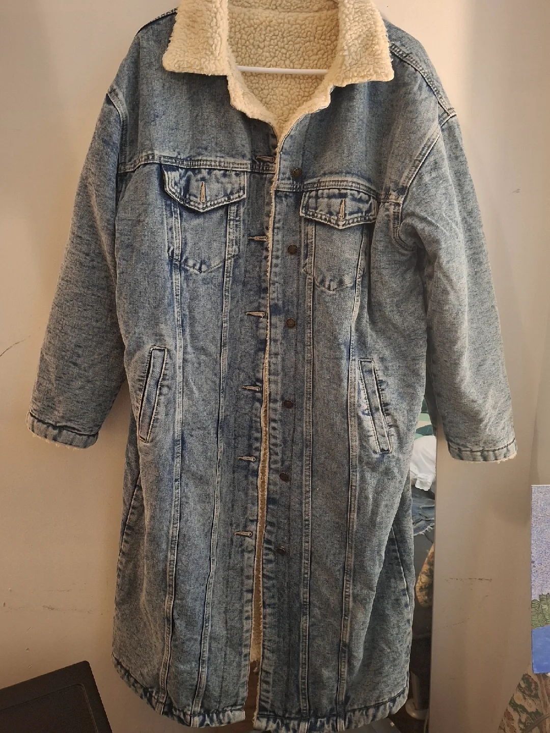 long denim coat XL thumbnail