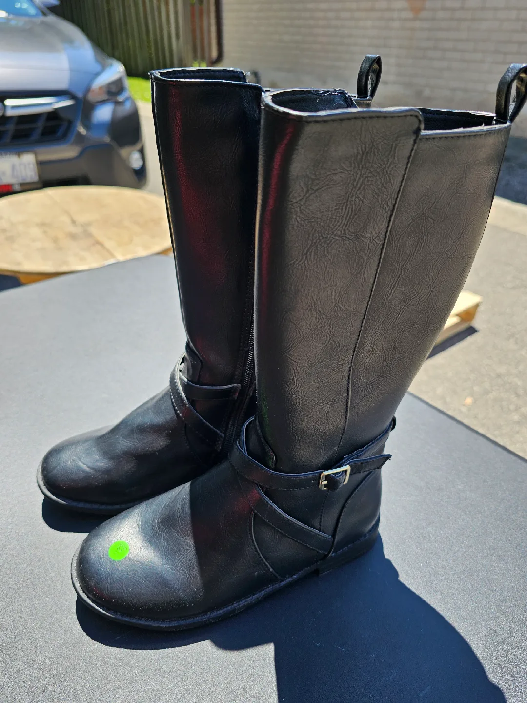 Girls Black Boots - Size 2 image indicator(3)