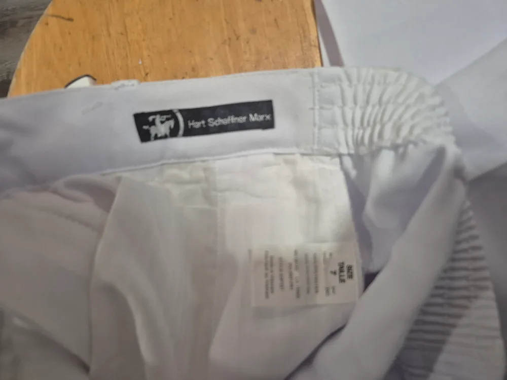 Hart Schaffner Marx White Pants image indicator(6)