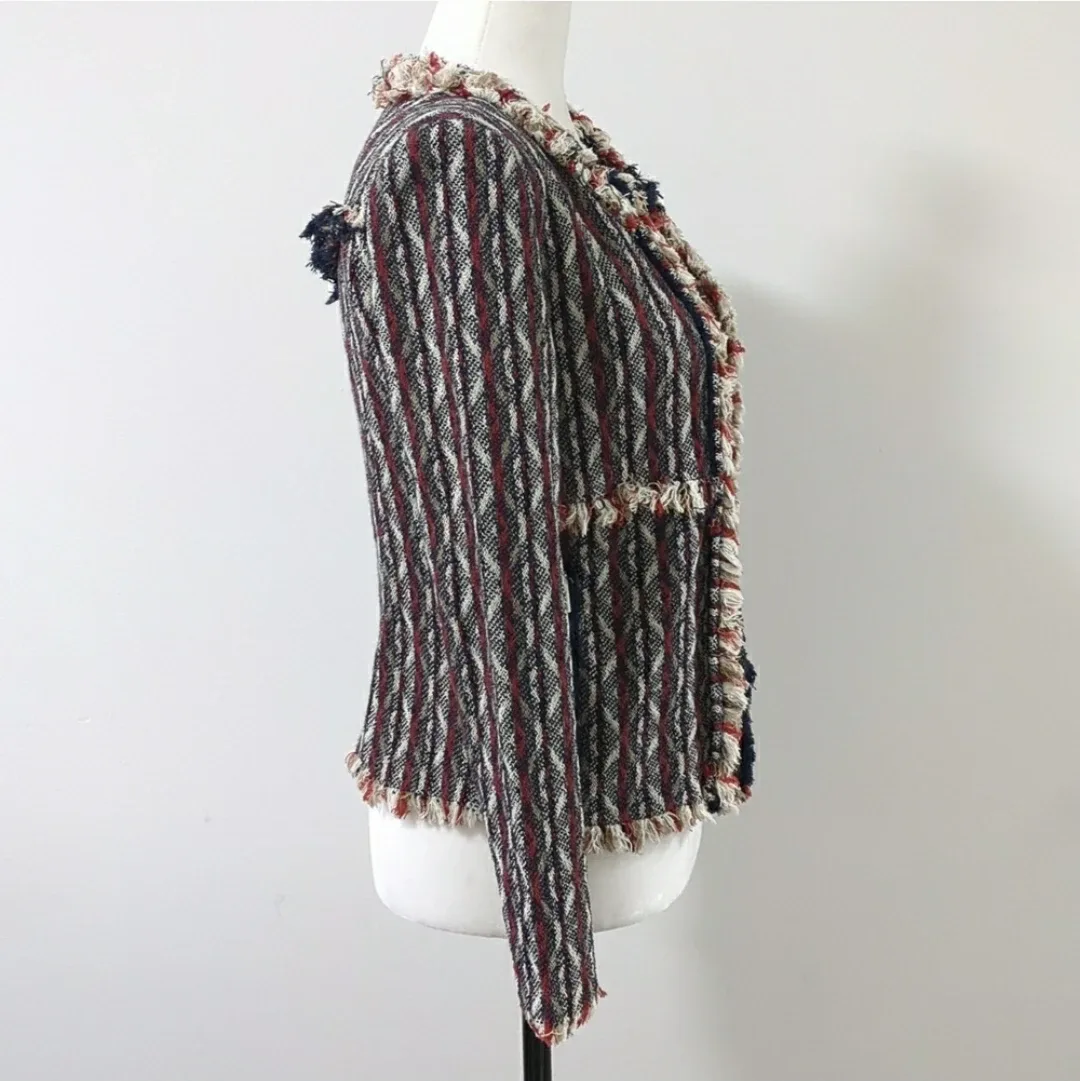 IRO Fringe knit Tweed Blazer Overcoat image indicator(4)