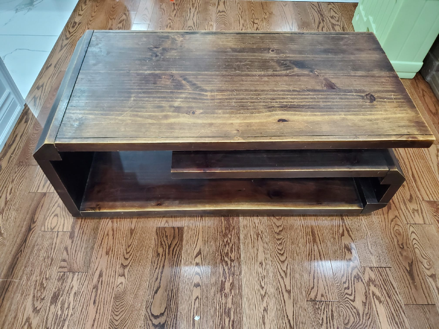 Wooden Coffee Table with Drawer