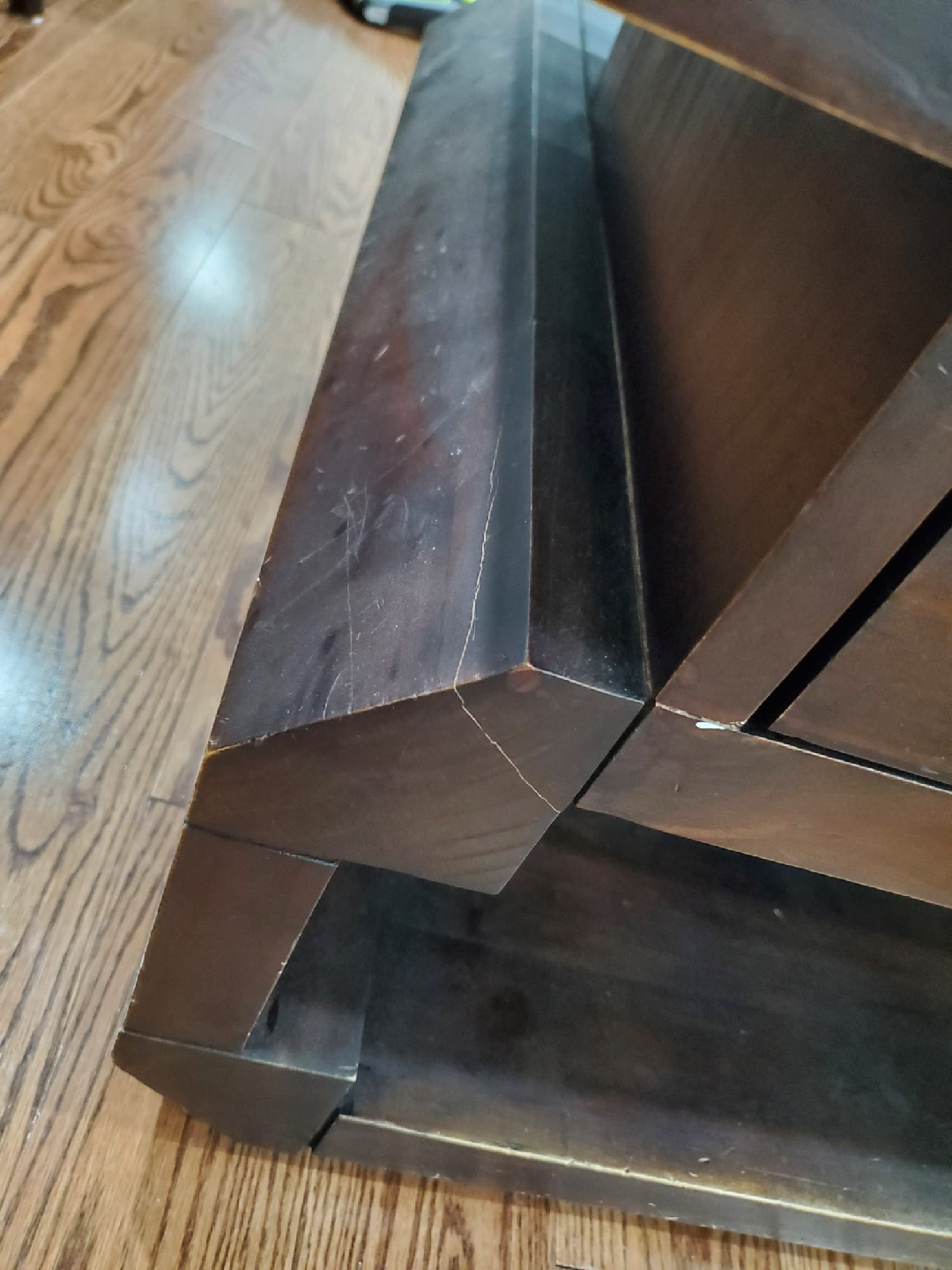Wooden Coffee Table with Drawer - photo 3
