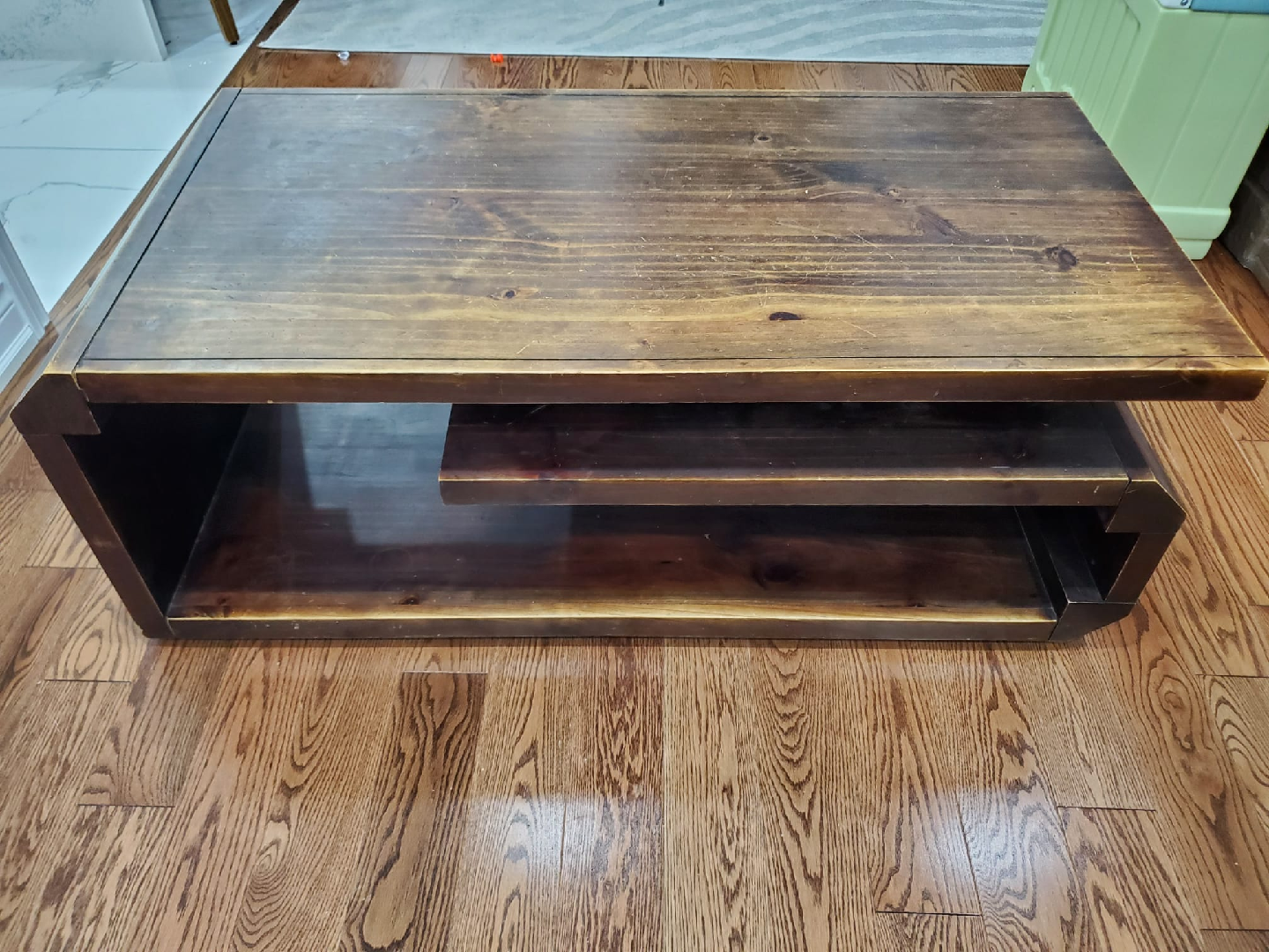 Wooden Coffee Table with Drawer - photo 5