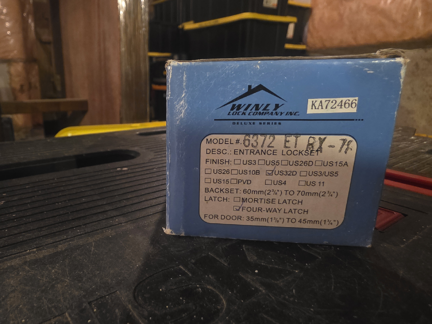 Winly Entrance Lockset 6372 ET BY-76 Deluxe Series