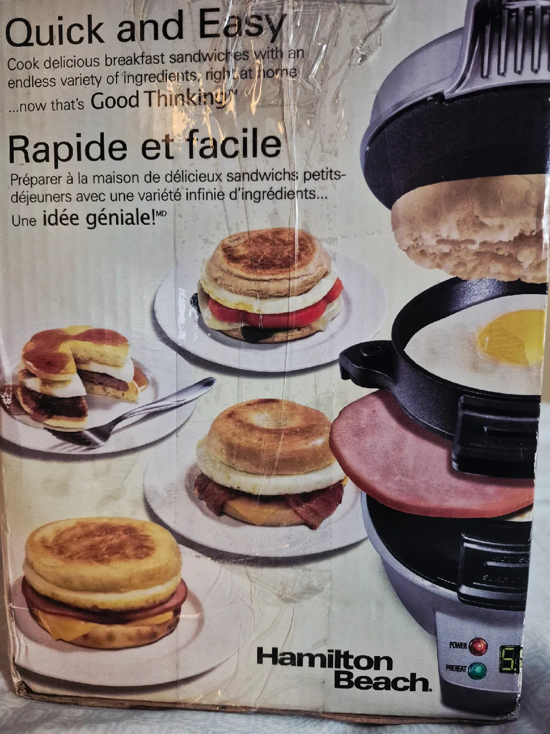 Hamilton Beach Breakfast Sandwich Maker w/ Timer  $10 image indicator(5)