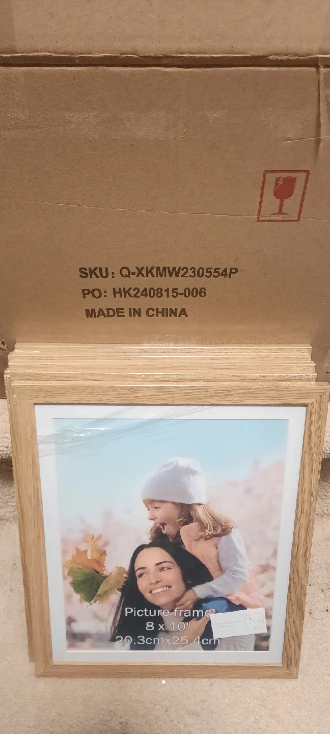 x15 New Picture Frame 8 x 10" - Oak coloured ❤️ thumbnail