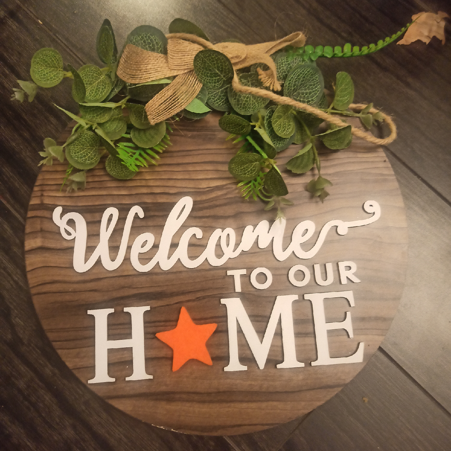 Welcome to Our Home Wood Sign