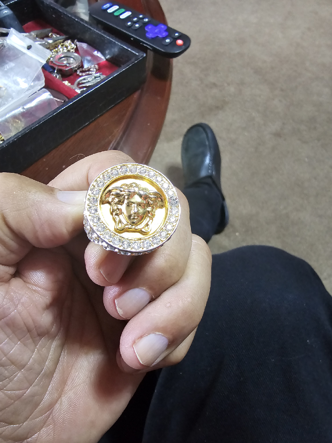 Versace 24 k Gold plated Ring