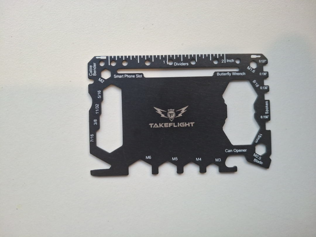TakeFlight Credit Card Wallet Multitool 46 in 1 Stainless Steel - photo 2