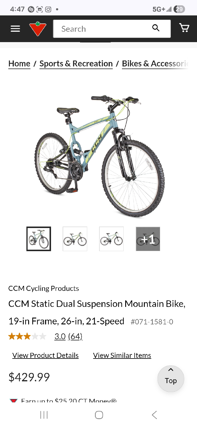 CCM Static Mountain Bike 21 speed - photo 5