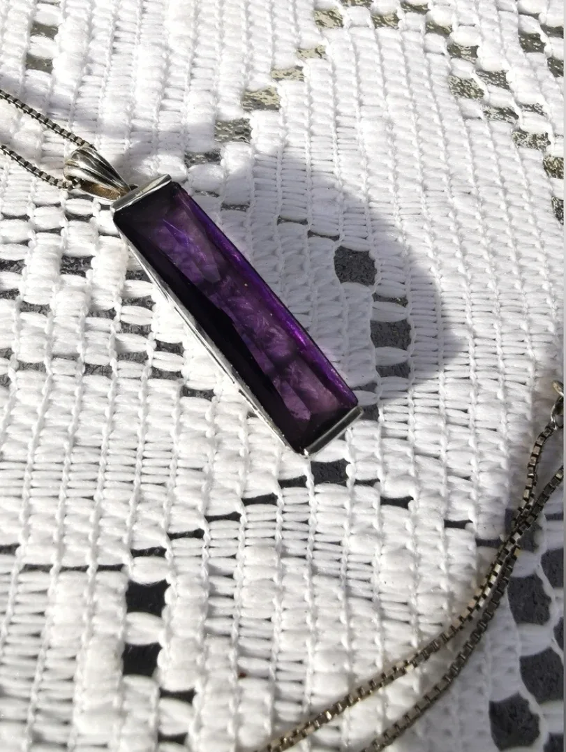 Gem Stone Sterling Silver Necklace image indicator(3)