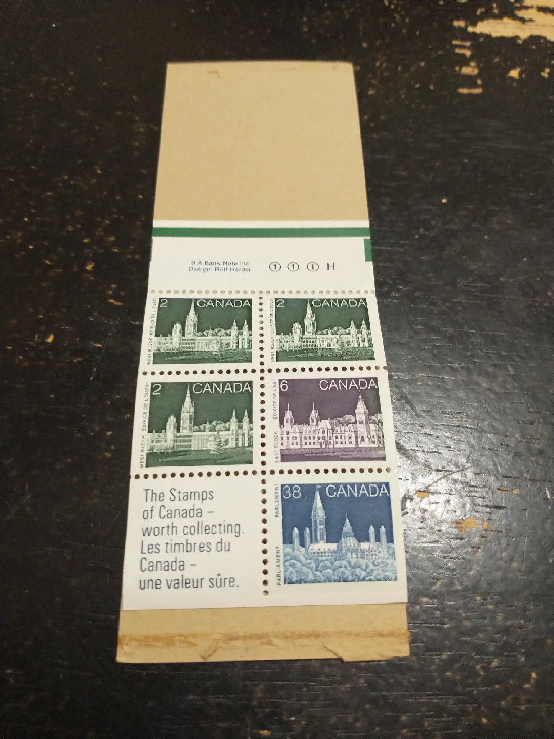 1987 Canada 50 cent stamp booklet image indicator(2)