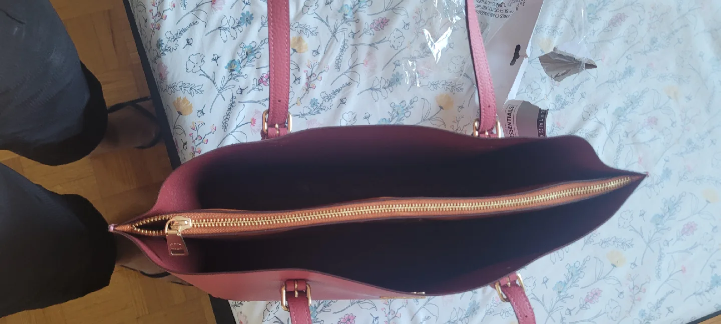 Coach Pink Leather Tote Bag image indicator(4)