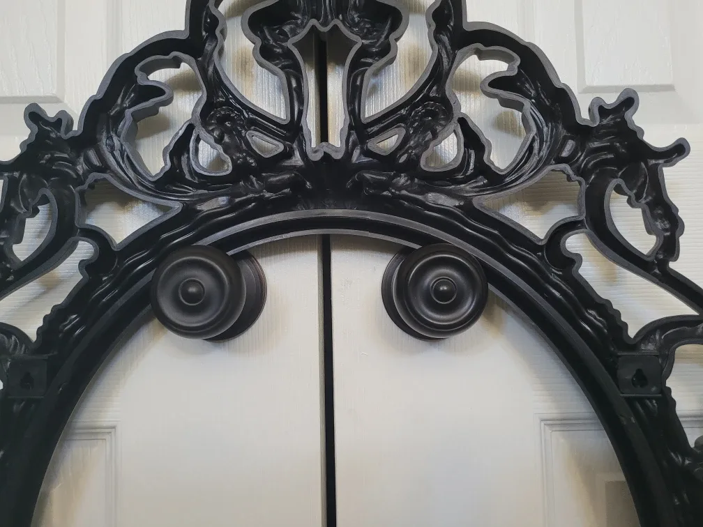 Ornate Black Oval Wall Frame image indicator(2)