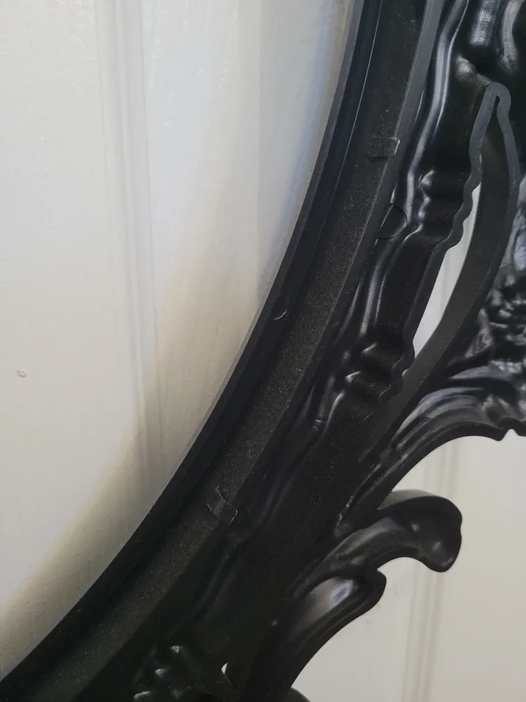 Ornate Black Oval Wall Frame image indicator(3)