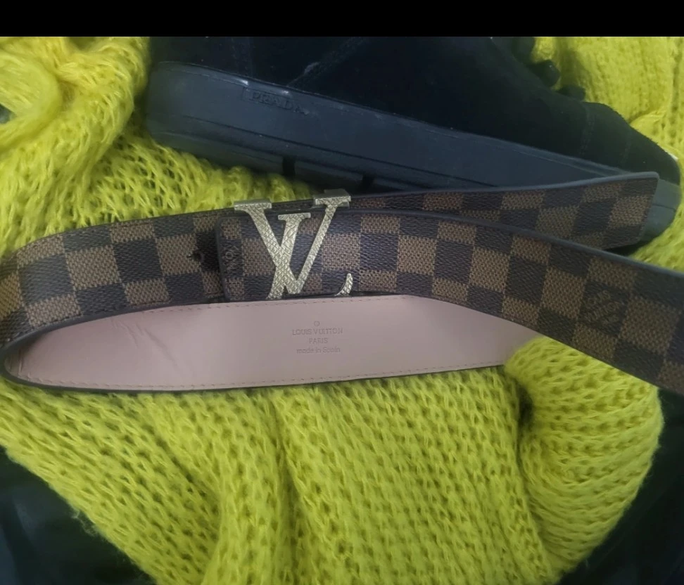 Louis Vuitton Damier Ebene Belt Size 34