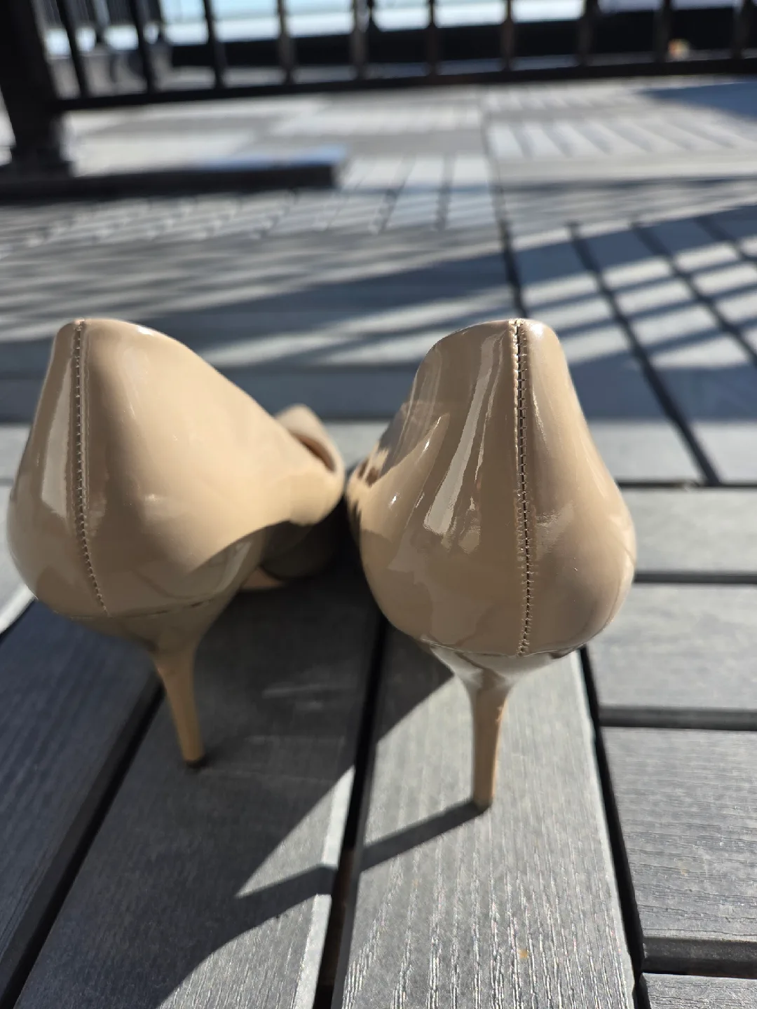 Celeste Beige Patent Leather Heels - Size 39 image indicator(3)