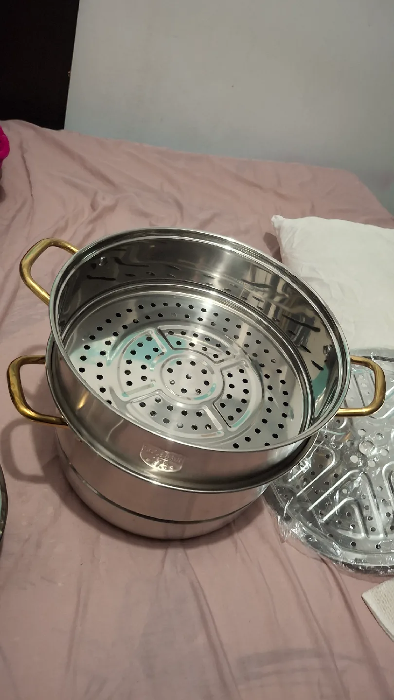 Stainless Steel Steamer Pot Set ❤️ image indicator(4)