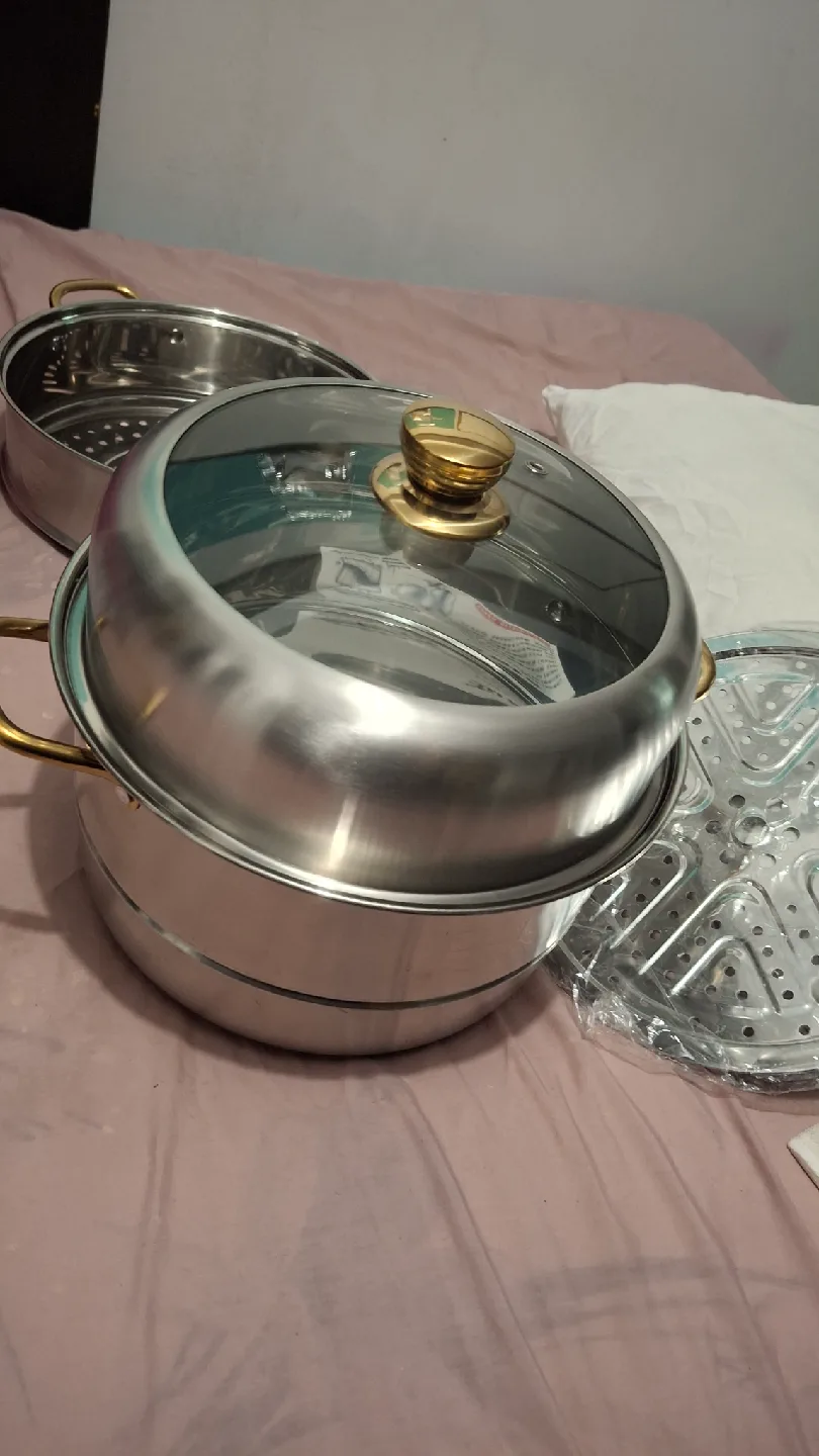 Stainless Steel Steamer Pot Set ❤️ image indicator(6)