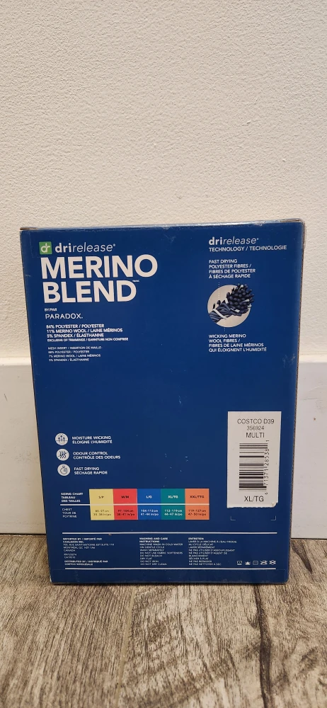 Paradox drirelease Merino Blend Men's Top XL/TG - New - photo 2